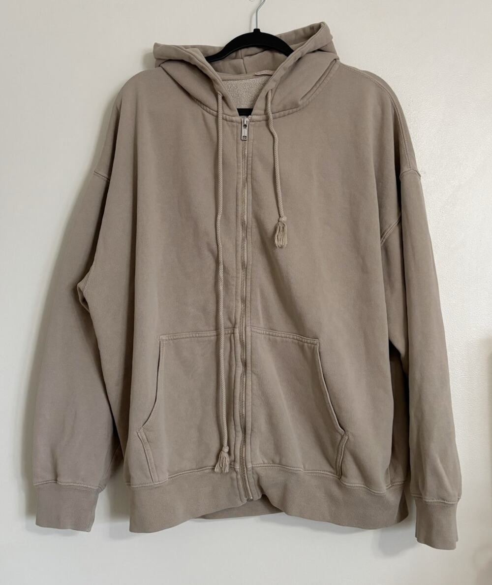 Taupe John Galt Brandy Melville Oversized Cotton Sweatshirt OS